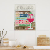 Wine tasting in der Fattoria Moncucchetto Poster (Küche)