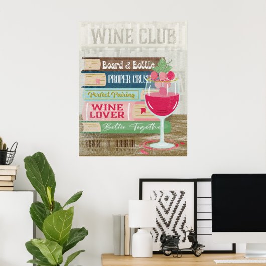 Wine tasting in der Fattoria Moncucchetto Poster (Heimbüro)