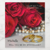 Wine tasting in der Fattoria Moncucchetto Rote Ros Weinetikett (Einzelnes Label)