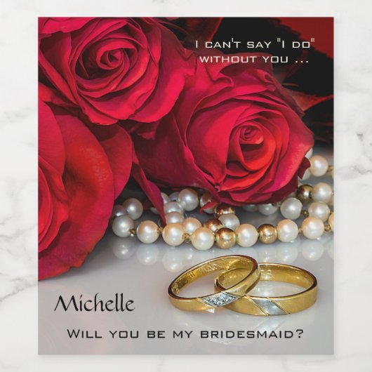 Wine tasting in der Fattoria Moncucchetto Rote Ros Weinetikett (Einzelnes Label)