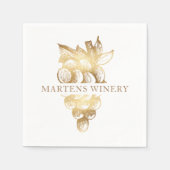 Wine tasting in der Fattoria Moncucchetto Serviette (Vorderseite)