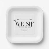 Wine tasting in der Fattoria Moncucchetto Wählen S Pappteller (Vorderseite)