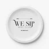 Wine tasting in der Fattoria Moncucchetto Wählen S Pappteller (Vorderseite)