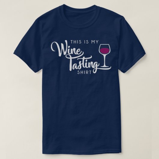 Wine tasting in der Fattoria Niedlich Trinken Wine T-Shirt (Design vorne)