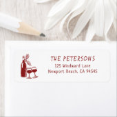 Wine Tasting Party Holiday Christmas Hand-Drawn (Insitu)