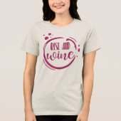 Wine Themed Bachelorette Group Tri-Blend Shirt (Vorderseite)