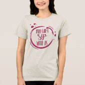 Wine Themed Bachelorette Group Tri-Blend Shirt (Vorderseite)