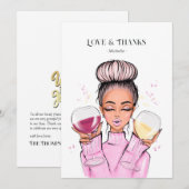 Wine Themed Dankeskarte (Vorne/Hinten)