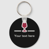 Wine Themed Message Keychains Schlüsselanhänger (Vorderseite)