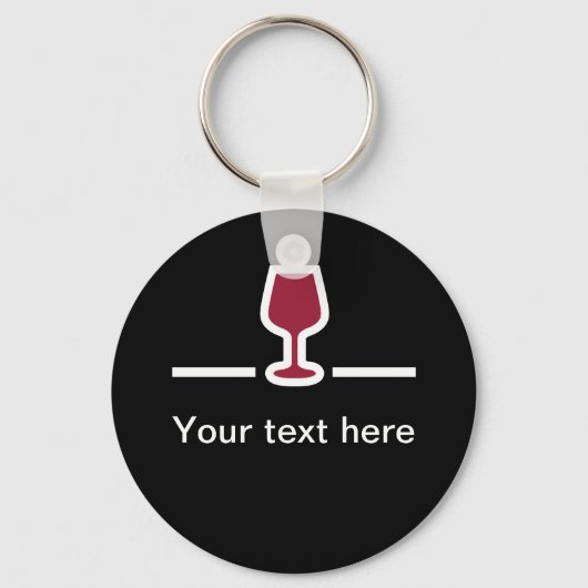 Wine Themed Message Keychains Schlüsselanhänger (Vorderseite)