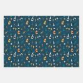 Wine Themed Patterns Geschenkpapier Set (Vorderseite 3)