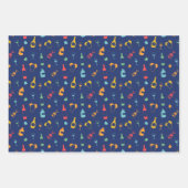 Wine Themed Patterns Geschenkpapier Set (Vorderseite 2)