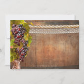 Wine Themed Post Hochzeit nur Einladung (Rückseite)