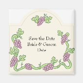 Wine Themed Save the Date Magnete Magnet (Vorne)