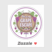 Wine Time Aufkleber (Blatt)