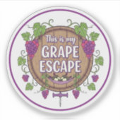 Wine Time Aufkleber (Vorderseite)