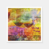Wine Time Cocktail Napkins Serviette (Vorderseite)