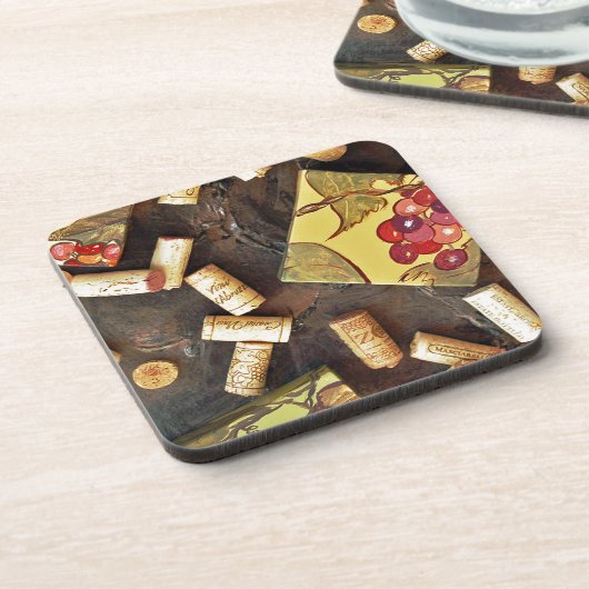 Wine Time Corks Untersetzer Set (Linke Seite)