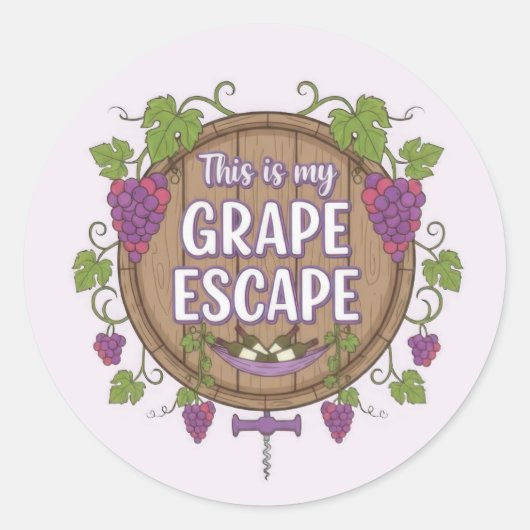 Wine Time Sticker Set (Vorderseite)