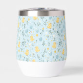 Wine Tumbler, lebendiger Osterpattern (Vorderseite)