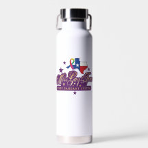 Wine Tumbler mit dem Logo von Miss Gay Texas Staat