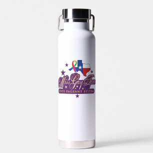 Wine Tumbler mit dem Logo von Miss Gay Texas Staat Trinkflasche