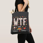 WIne Turkey Family Funny Erntedank Tasche (Von Nahem)