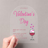 Wine Valentine's Day Party Acryleinladungen (Insitu (Handheld))