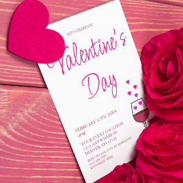 Wine Valentine's Day Party Einladung