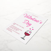Wine Valentine's Day Party Folieneinladung (Gedreht)