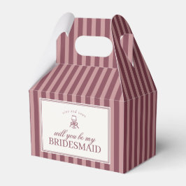Wine Vineyard Club Bridesmaid Proposal Box Geschenkschachtel