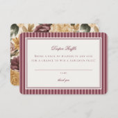 Wine Vineyard Club Old Money Diaper Raffle Insert (Vorne/Hinten)