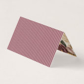 Wine Vineyard Club Old Money Striped Place Cards (Rückseite)