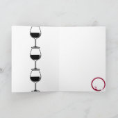 Wine Vino Dankeschön Karten (Innenseite)