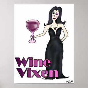Wine Vixen Poster
