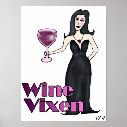 Wine Vixen Poster (Vorne)