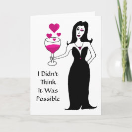 Wine Vixen Valentine's Day Card Feiertagskarte