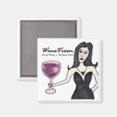 Wine Vixen "Wicked Girl" Magnet (Vorderseite/Rückseite)