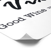 Wine Vixen Wicked Girl Poster (Ecke)