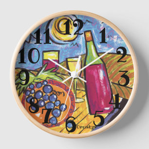 Wine-Wall-Uhr Uhr