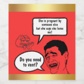 Wine & Whine: Custom Labels for Your Drama-Filled  Weinetikett (Einzelnes Label)