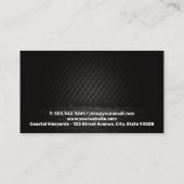 Wine Wood Barrel Visitenkarte (Rückseite)