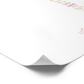 Wine Words World Poster (Ecke)