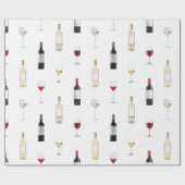 Wine Wrapping Paper Geschenkpapier (Flach)