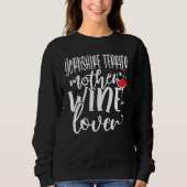 Wine  Yorkshire Terrier Mother Sweatshirt (Vorderseite)
