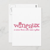 Wineaux definiert postkarte (Vorne/Hinten)