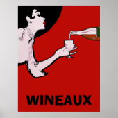 Wineaux Vintag Lady Posters Poster (Vorne)