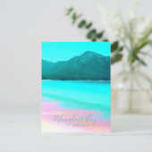 Wineglass Bay Tasmania Australien Postkarte (Stehend Vorderseite)