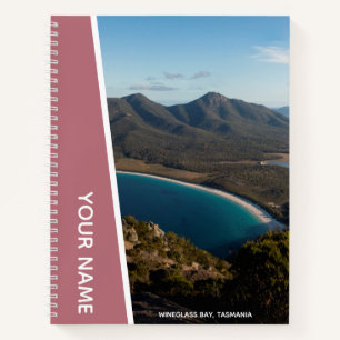 Wineglass Bay, Tasmania, Australien, Rose Gold Notizblock