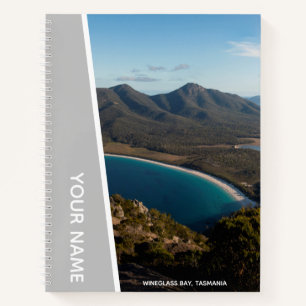 Wineglass Bay, Tasmania, Australien, Silver Notizblock